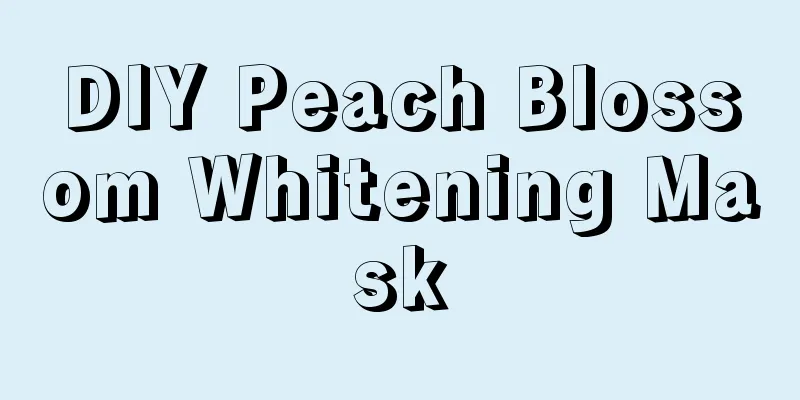 DIY Peach Blossom Whitening Mask