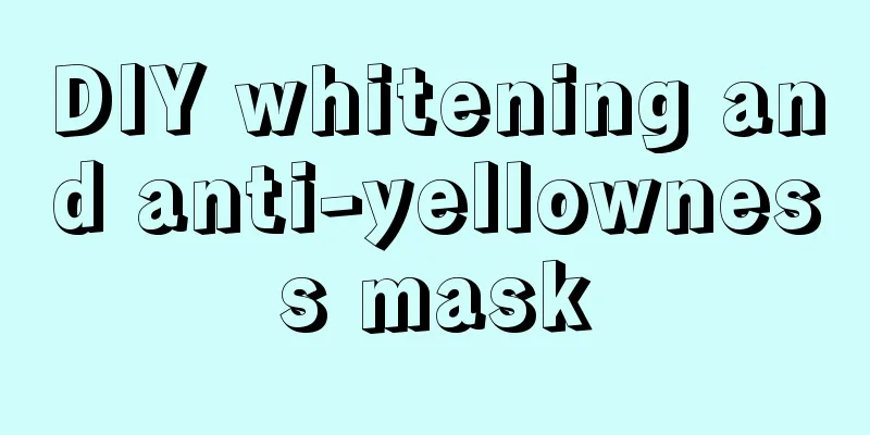 DIY whitening and anti-yellowness mask