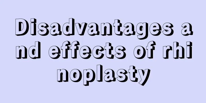 Disadvantages and effects of rhinoplasty