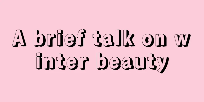 A brief talk on winter beauty