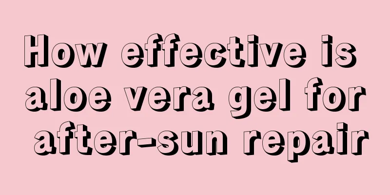 How effective is aloe vera gel for after-sun repair