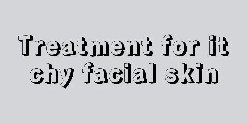 Treatment for itchy facial skin