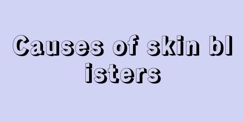 Causes of skin blisters