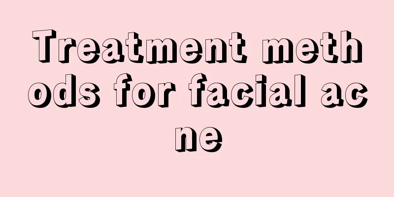 Treatment methods for facial acne