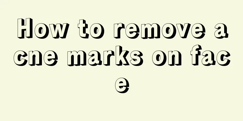 How to remove acne marks on face