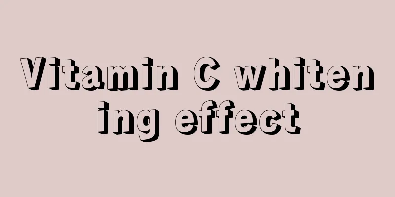 Vitamin C whitening effect