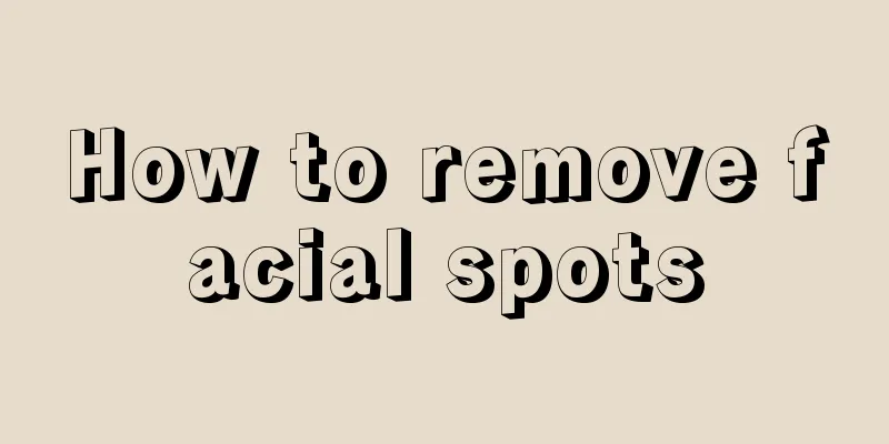 How to remove facial spots