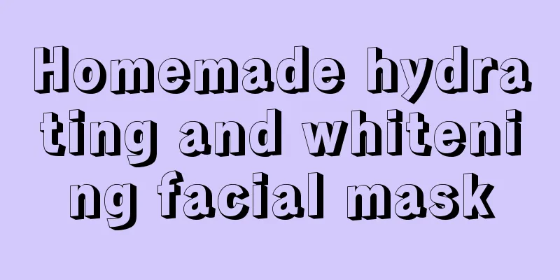 Homemade hydrating and whitening facial mask