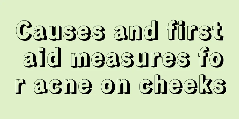 Causes and first aid measures for acne on cheeks