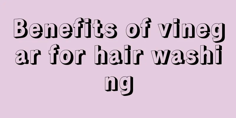 Benefits of vinegar for hair washing