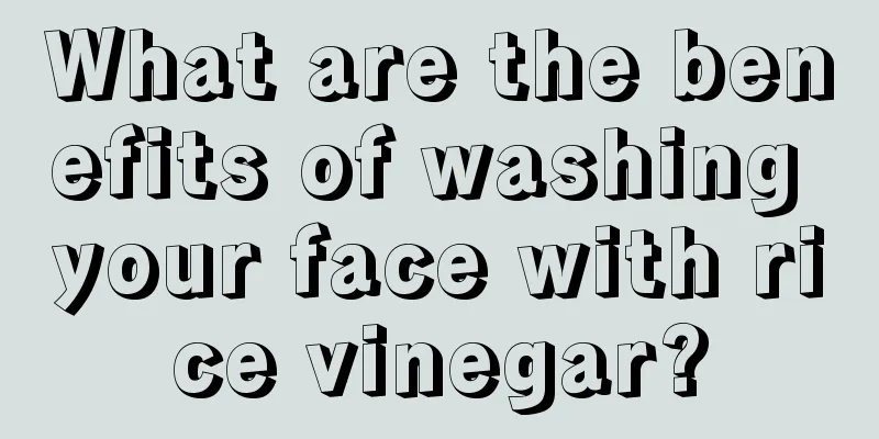 What are the benefits of washing your face with rice vinegar?