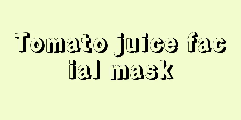 Tomato juice facial mask