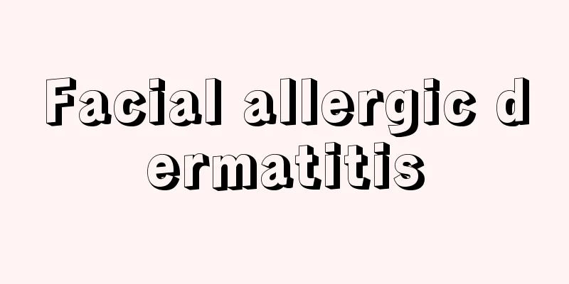 Facial allergic dermatitis