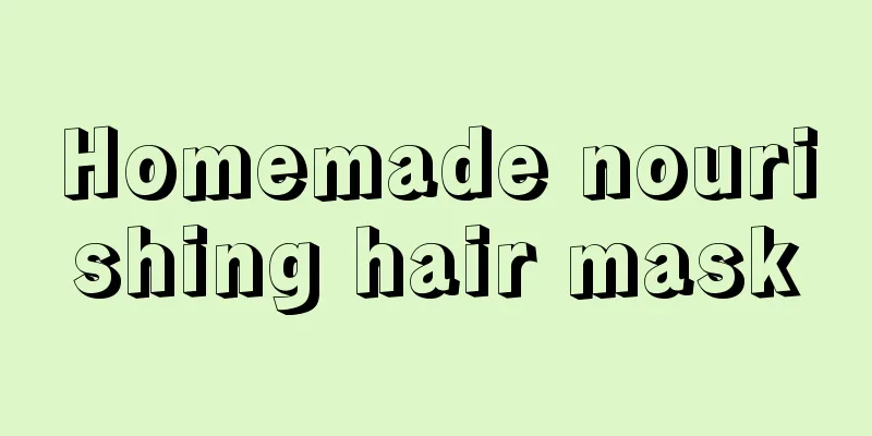 Homemade nourishing hair mask