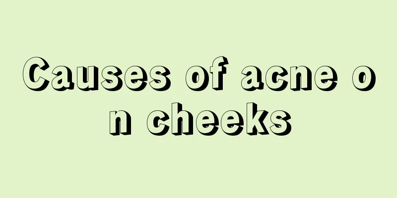 Causes of acne on cheeks