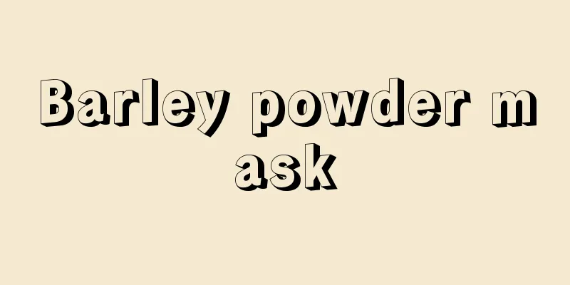 Barley powder mask