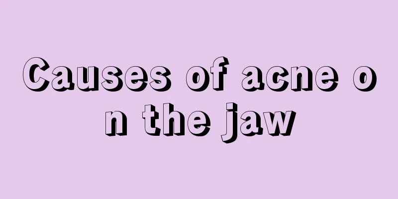 Causes of acne on the jaw