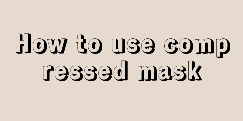 How to use compressed mask