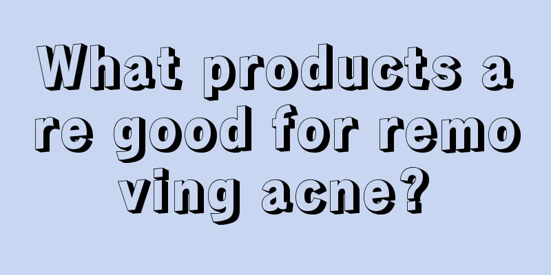 What products are good for removing acne?