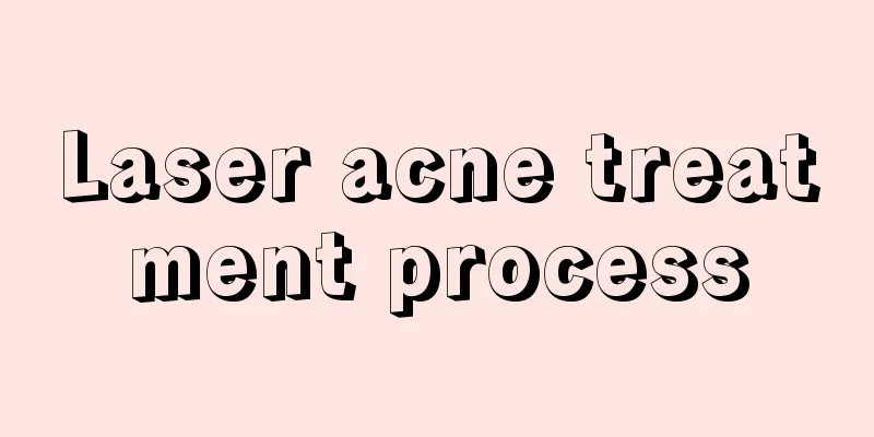 Laser acne treatment process