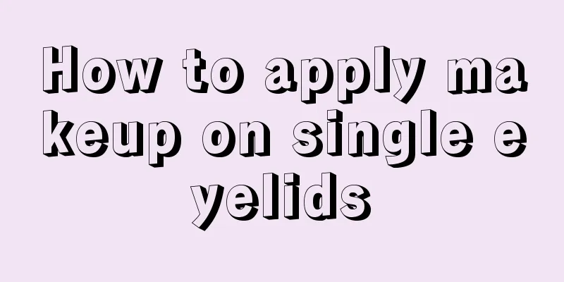 How to apply makeup on single eyelids