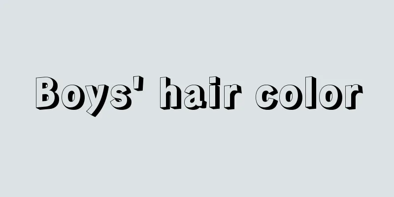 Boys' hair color