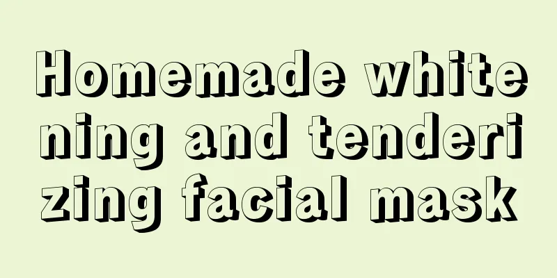 Homemade whitening and tenderizing facial mask