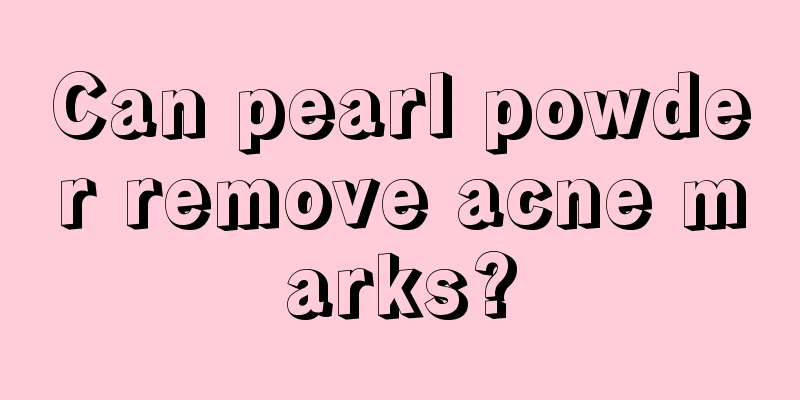 Can pearl powder remove acne marks?