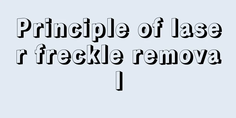 Principle of laser freckle removal