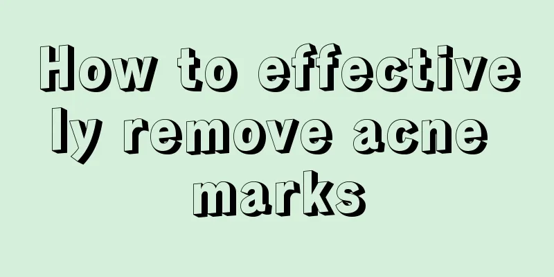 How to effectively remove acne marks