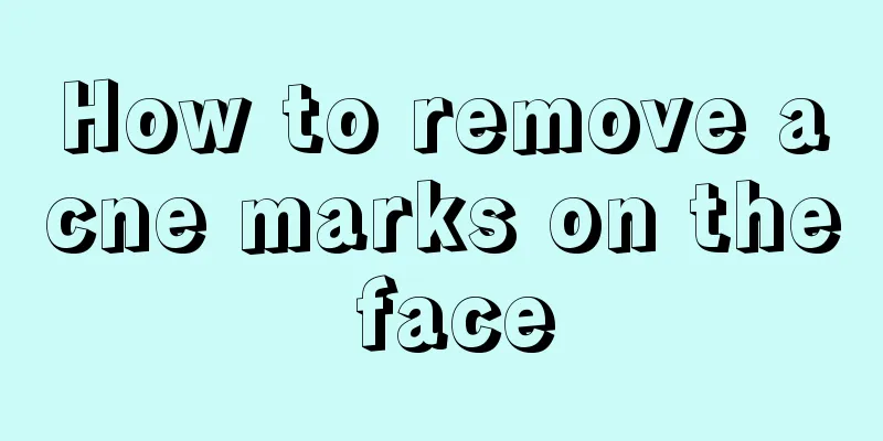 How to remove acne marks on the face