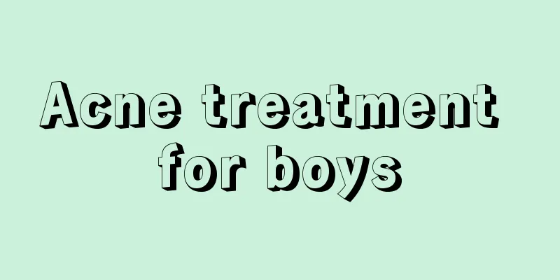 Acne treatment for boys