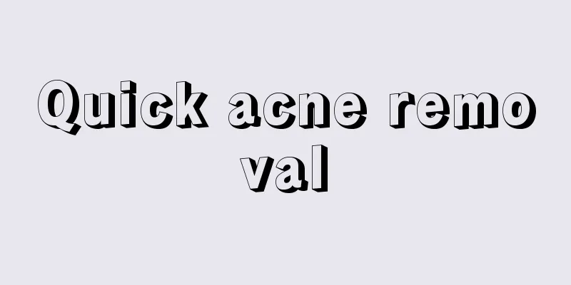 Quick acne removal