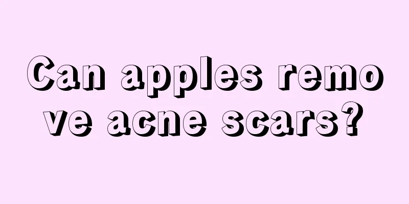 Can apples remove acne scars?