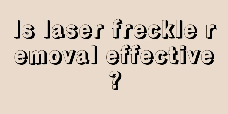 Is laser freckle removal effective?