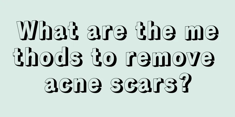 What are the methods to remove acne scars?