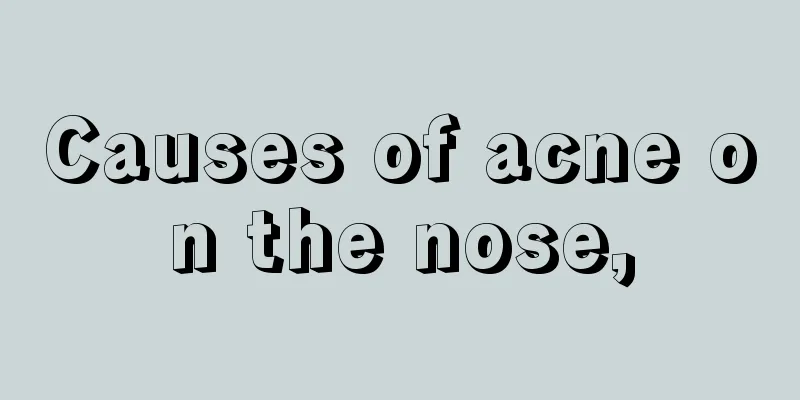 Causes of acne on the nose,