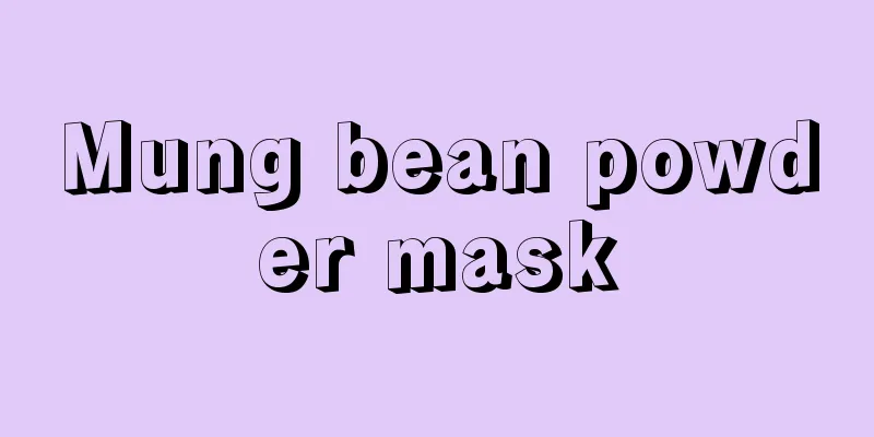 Mung bean powder mask