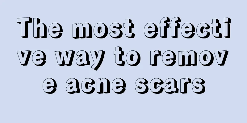 The most effective way to remove acne scars