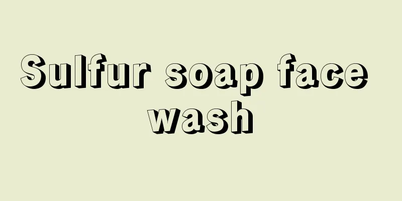 Sulfur soap face wash