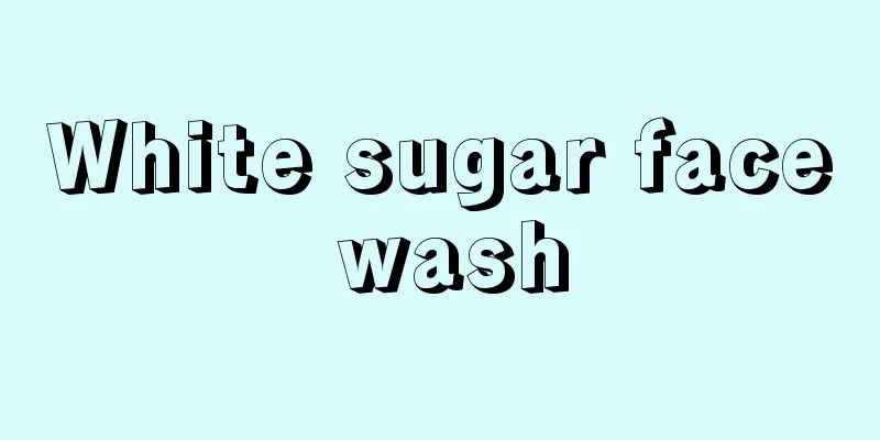 White sugar face wash