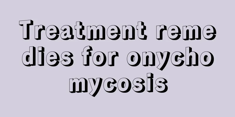 Treatment remedies for onychomycosis