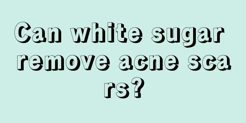 Can white sugar remove acne scars?