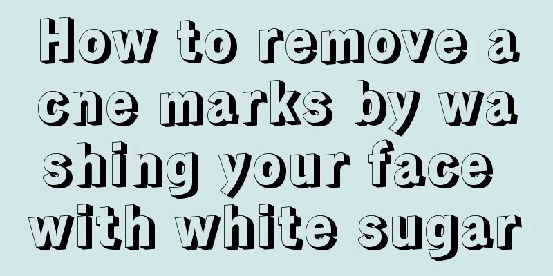 How to remove acne marks by washing your face with white sugar