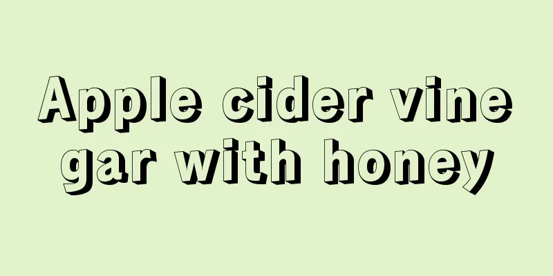 Apple cider vinegar with honey